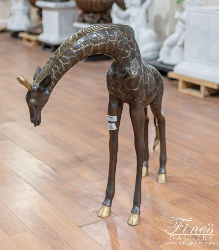 Bronze Statues  - Bronze Giraffe Scupture - BS-1357