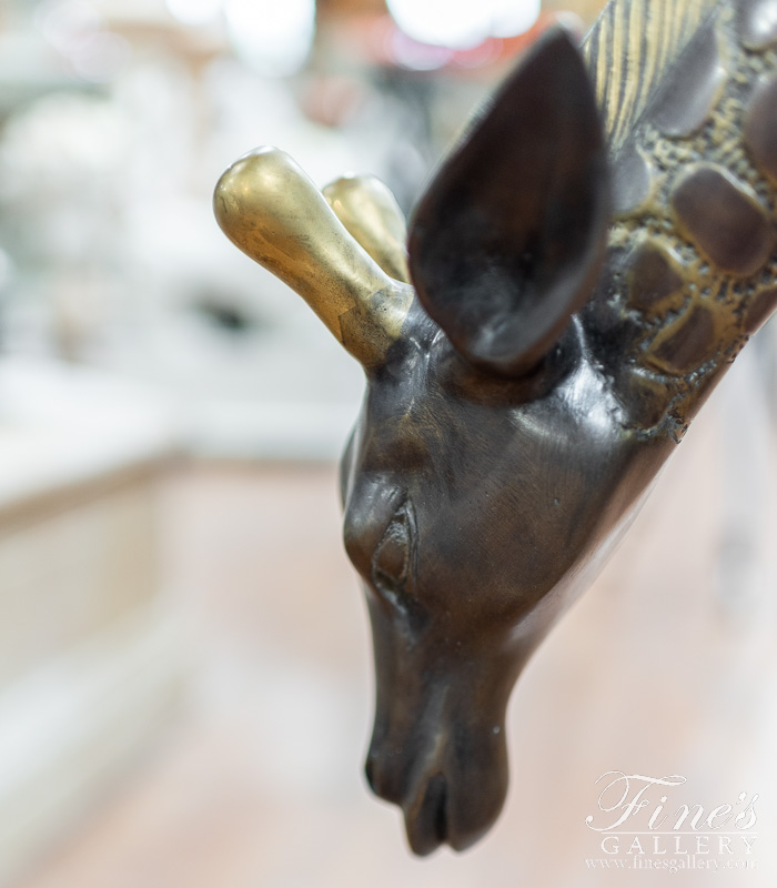 Bronze Statues  - Bronze Giraffe Scupture - BS-1357