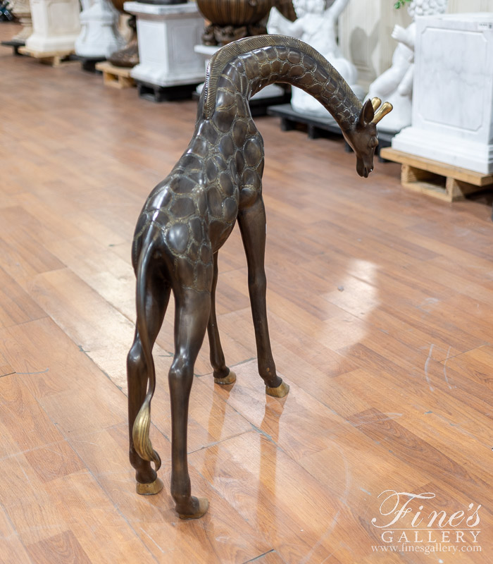 Bronze Statues  - Bronze Giraffe Scupture - BS-1357