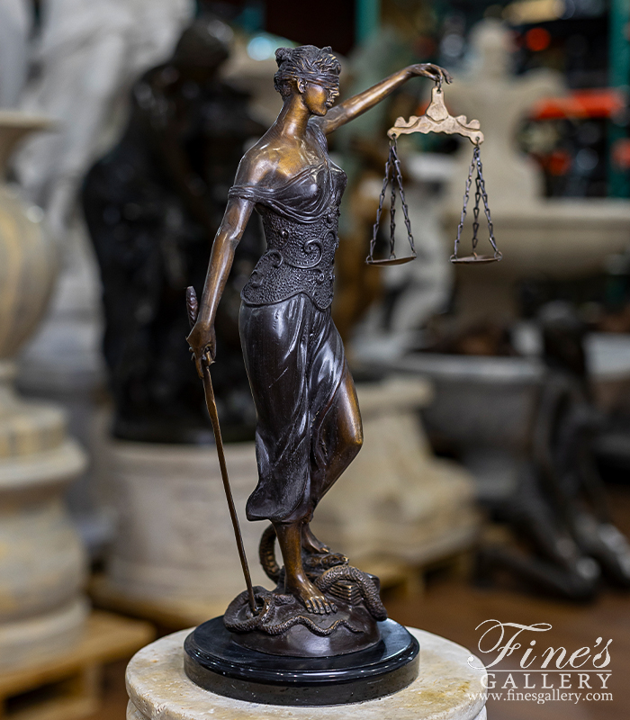 Bronze Statues  - 19 Inch Lady Justice - BS-1430