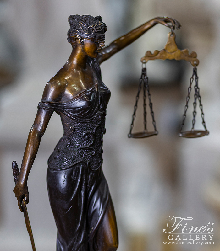 Bronze Statues  - 19 Inch Lady Justice - BS-1430