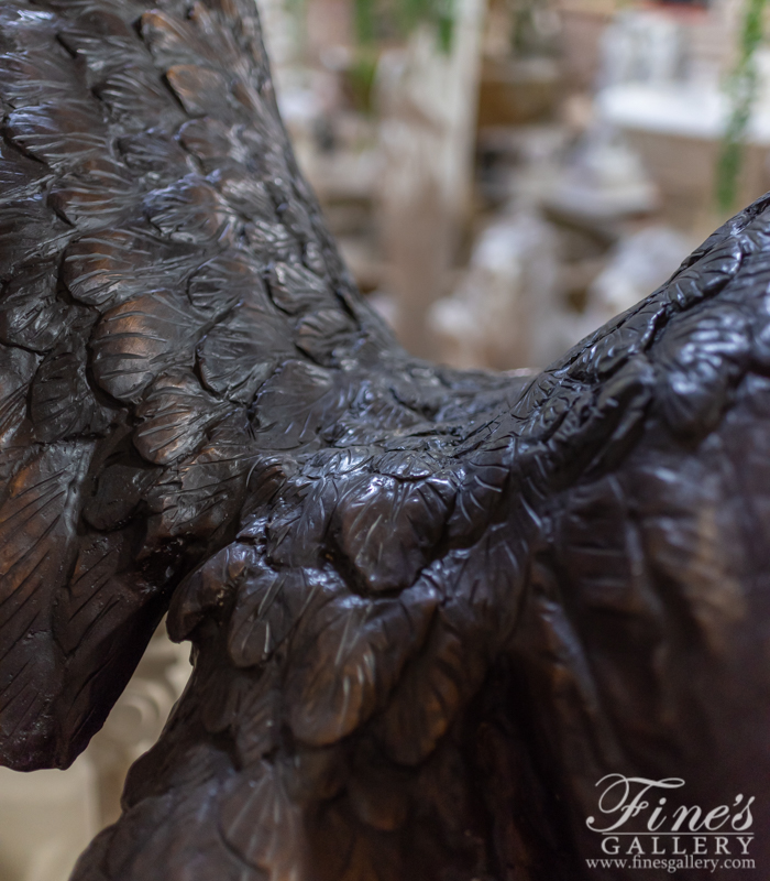 Bronze Statues  - Eagle Landing - BS-1442