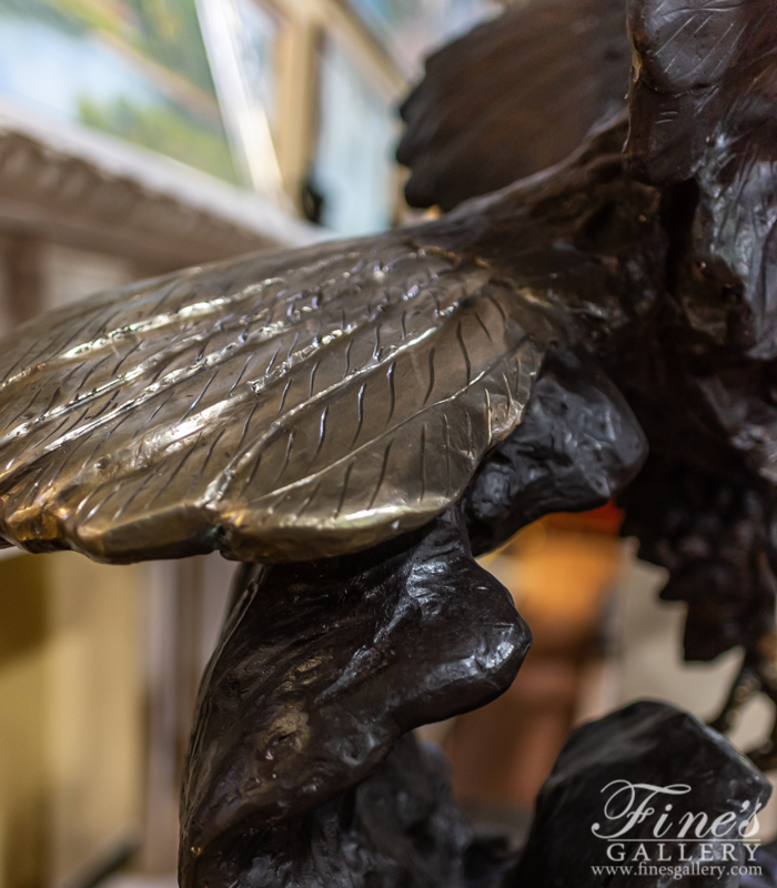 Bronze Statues  - Eagle Landing - BS-1442