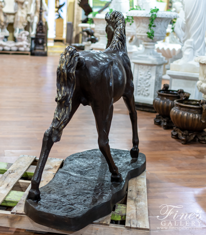 Bronze Statues  - Filly Horse In Bronze Statue - BS-1571