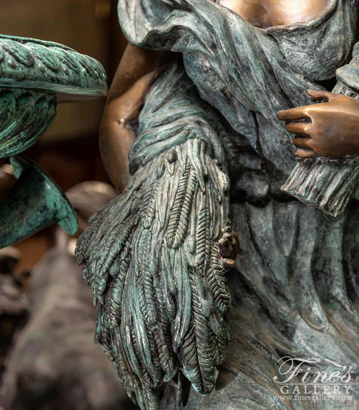 Bronze Statues  - Bronze Harvest Lady - BS-1582