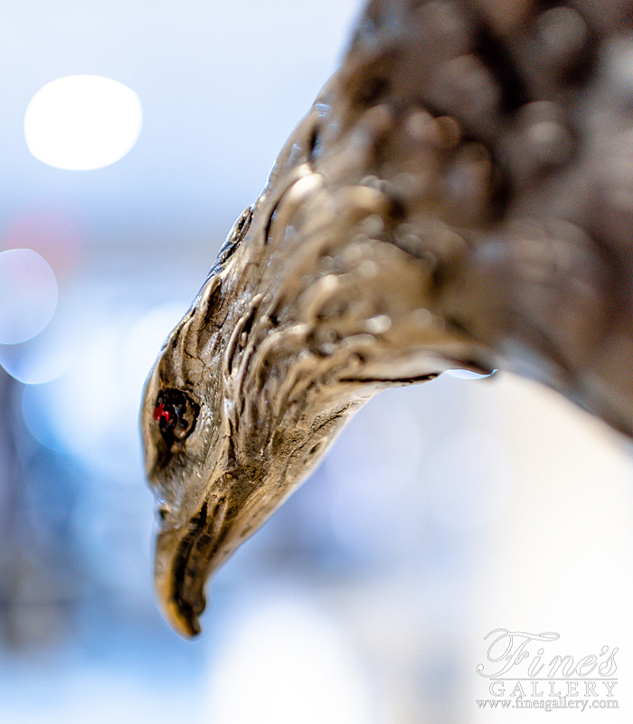 Bronze Statues  - Swoop Down Bronze Eagle - BS-1639