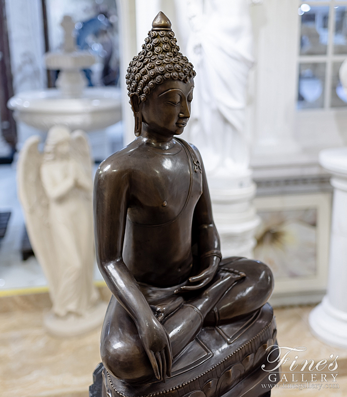 Bronze Statues  - 30 Inch Bronze Buddha - BS-1642