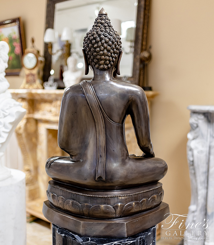 Bronze Statues  - 30 Inch Bronze Buddha - BS-1642