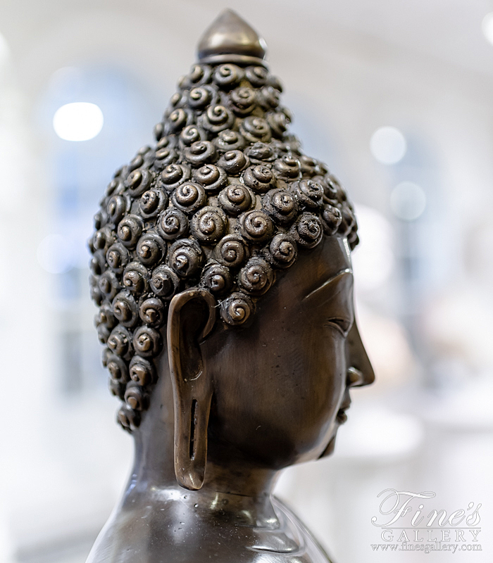 Bronze Statues  - 30 Inch Bronze Buddha - BS-1642