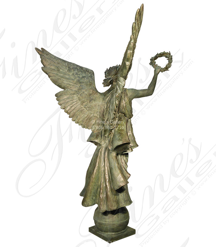 Bronze Statues  - 90 Inch Tall Bronze Angel Statue - BS-1669