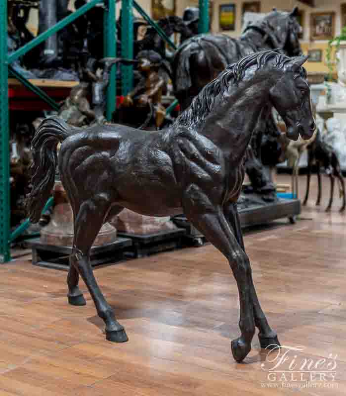 Bronze Statues  - The Yearling Bronze Horse Statue - BS-168