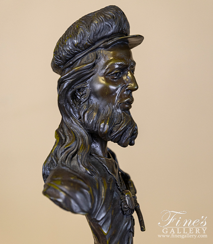 Bronze Statues  - 'Western Bust' - BS-1747