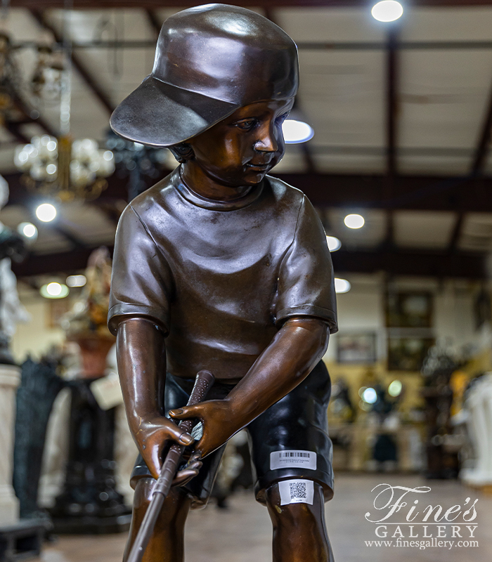Search Result For Bronze Statues  - Bronze Statue Of Young Golfer - BS-193