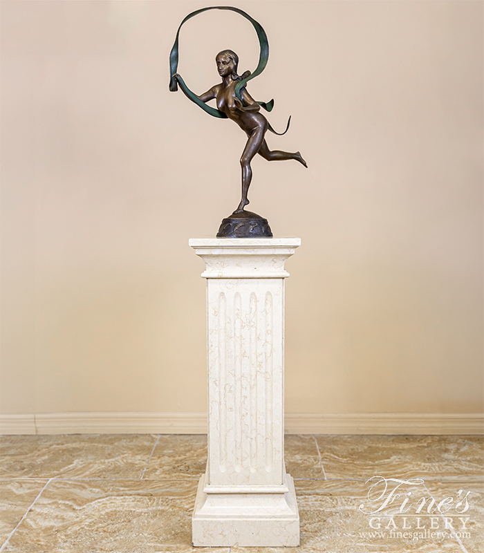 Bronze Statues  - Bronze Statue Of Girl Dancing - BS-212