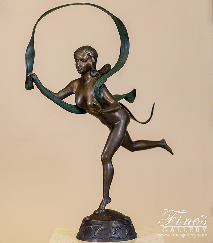 Bronze Statues  - Bronze Statue Of Girl Dancing - BS-212