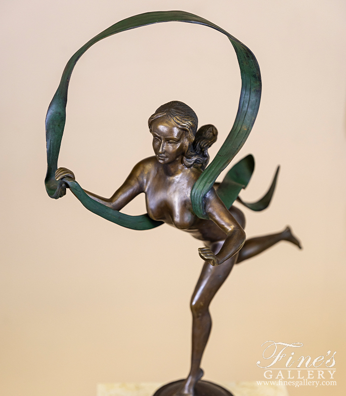 Bronze Statues  - Bronze Statue Of Girl Dancing - BS-212
