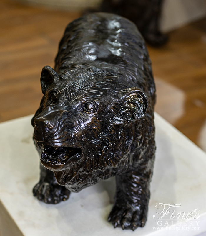 Bronze Statues  - Bronze Black Bear Statue - BS-244