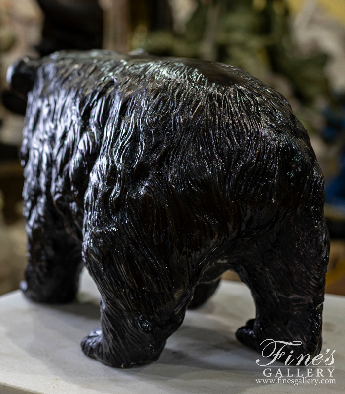 Bronze Statues  - Bronze Black Bear Statue - BS-244