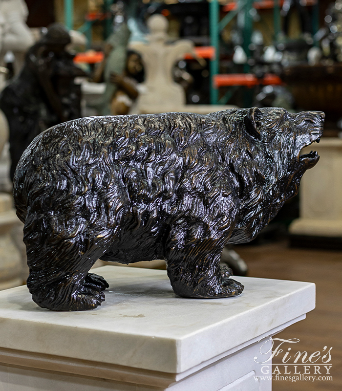 Bronze Statues  - Bronze Black Bear Statue - BS-244