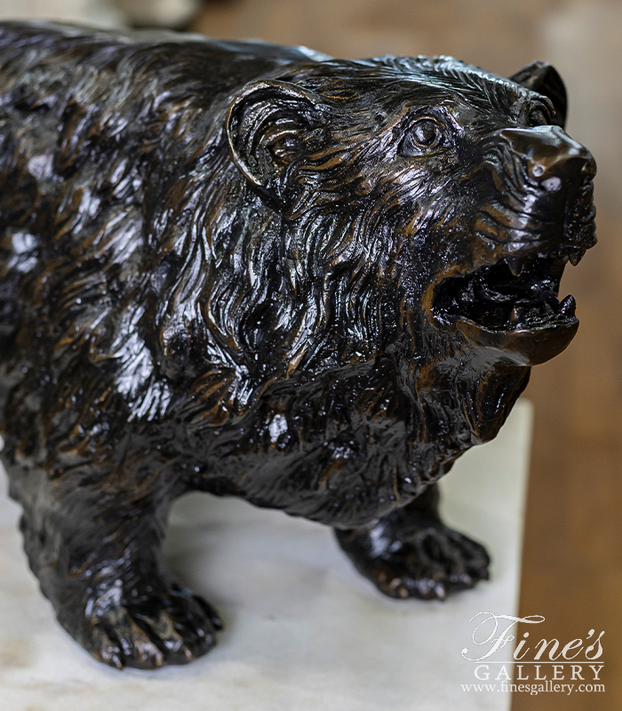 Bronze Statues  - Bronze Black Bear Statue - BS-244