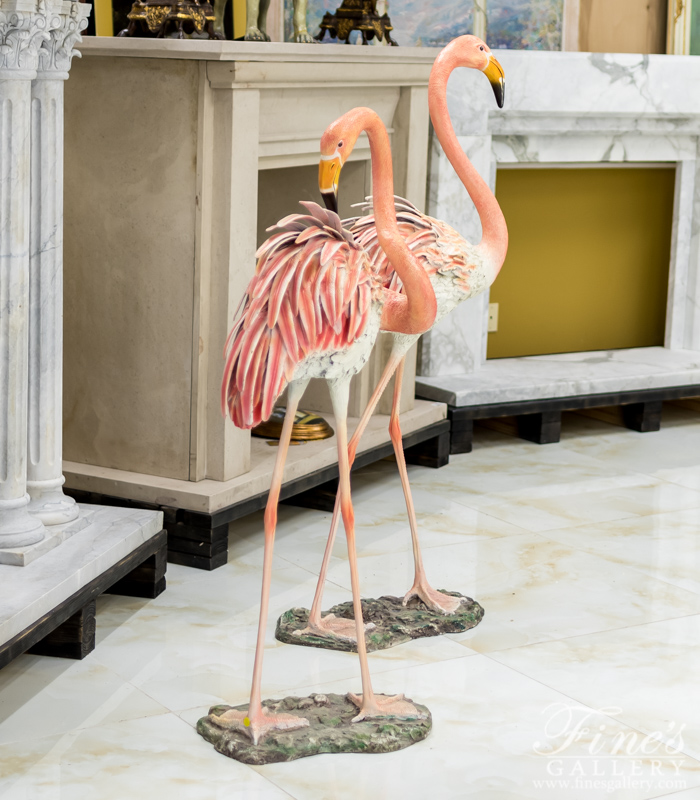 Bronze Statues  - Flocking Flamingos Bronze Statues - BS-392