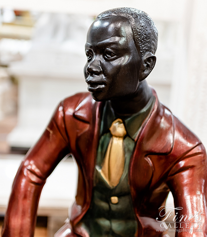 Bronze Statues  - Jazz Man Bronze Statue - Rare & Collectible - BS-462