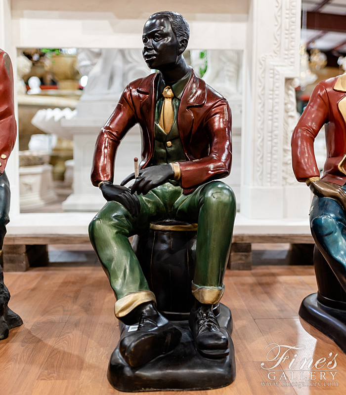Bronze Statues  - Jazz Man Bronze Statue - Rare & Collectible - BS-462