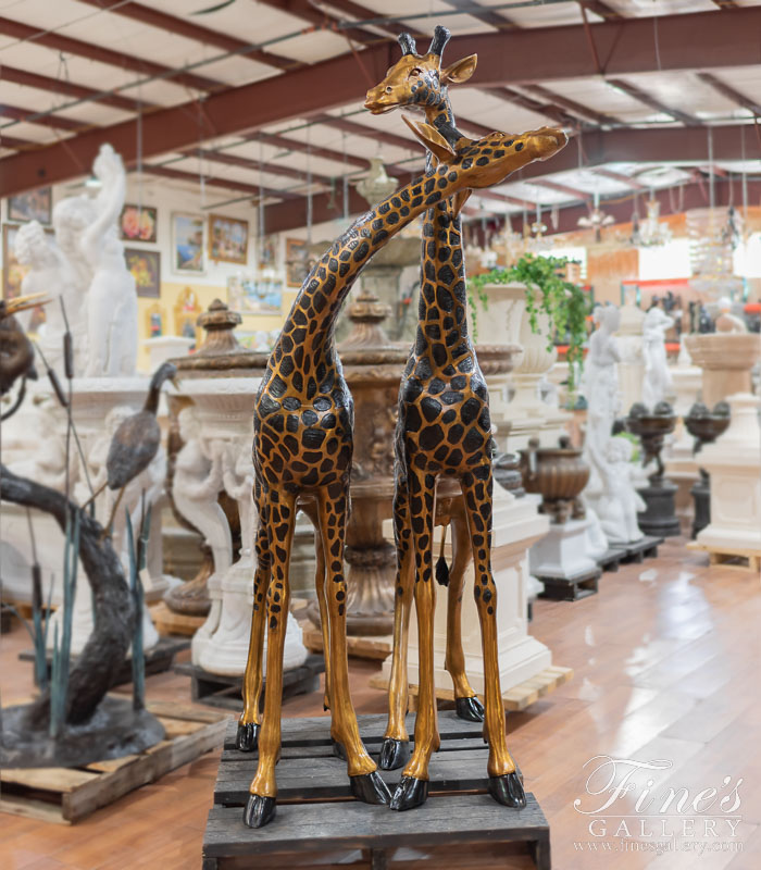 Bronze Statues  - Large Giraffe Pair - BS-495