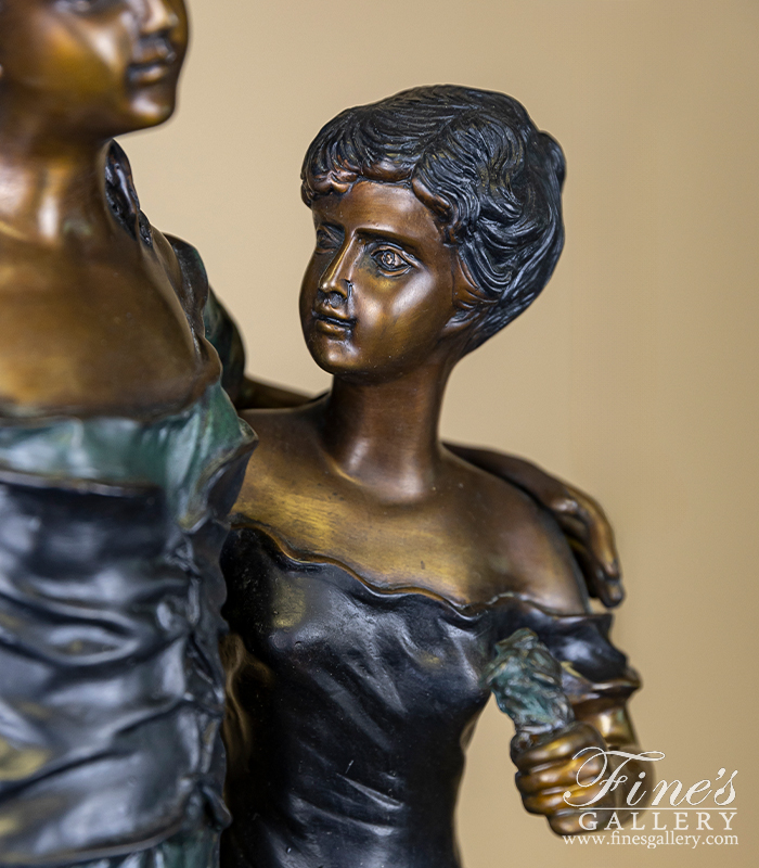Bronze Statues  - Bronze Sisters Statue - BS-739
