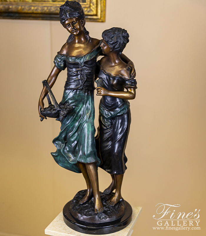 Bronze Statues  - Bronze Sisters Statue - BS-739