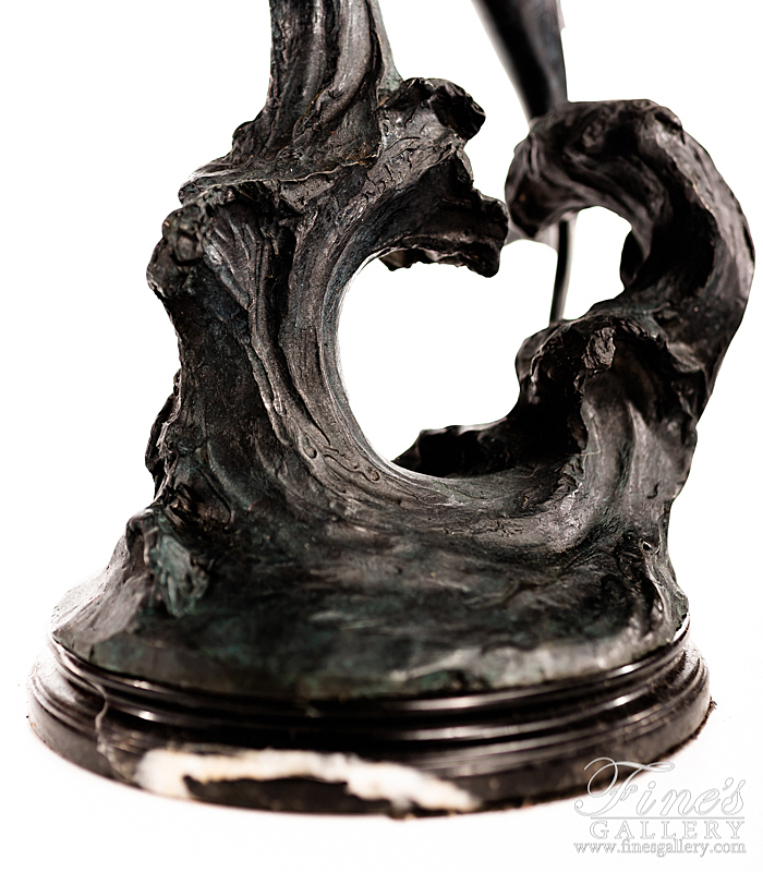 Bronze Statues  - Leaping Sailfish Bronze Statue - BS-818