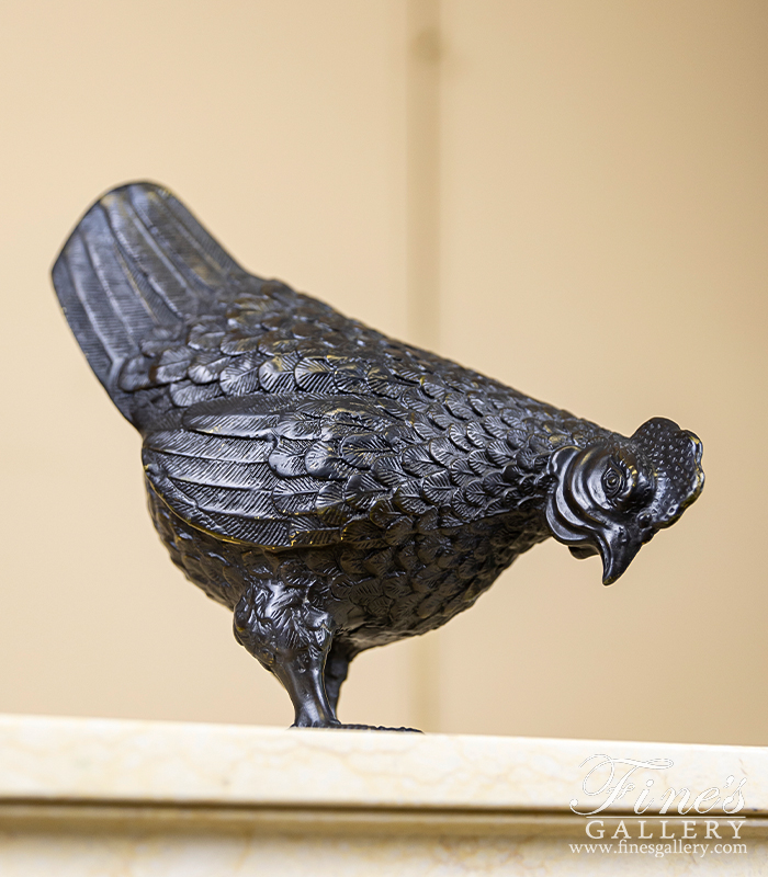 Bronze Statues  - Bronze Chicken Statue - BS-828