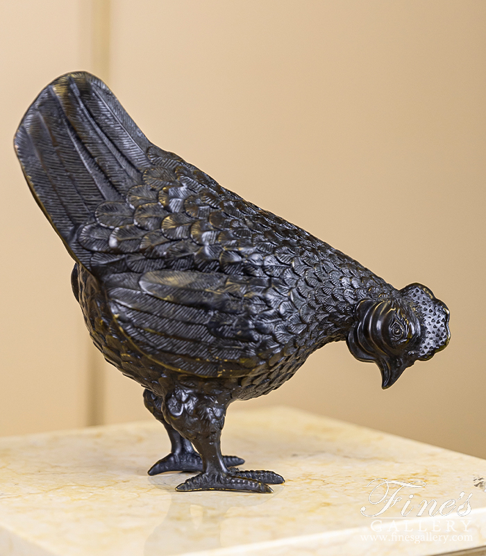 Bronze Statues  - Bronze Chicken Statue - BS-828