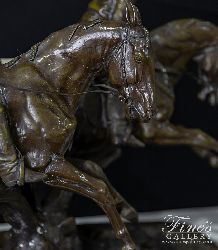 Search Result For Bronze Statues  - Remington Style Two Horse Riders Bronze Statue - BS-843