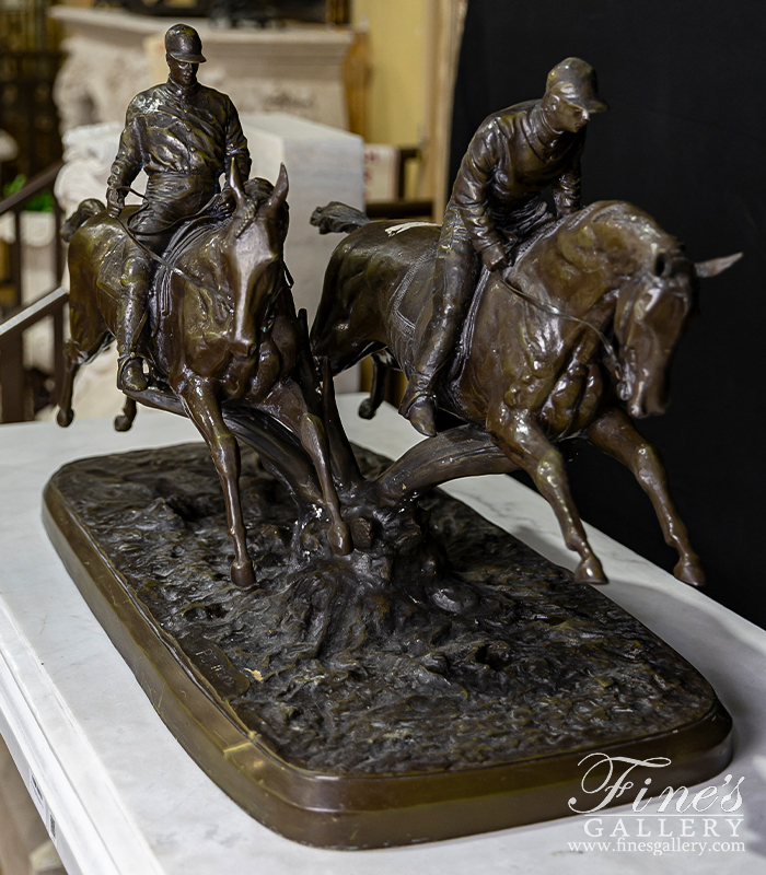 Search Result For Bronze Statues  - Remington Style Two Horse Riders Bronze Statue - BS-843