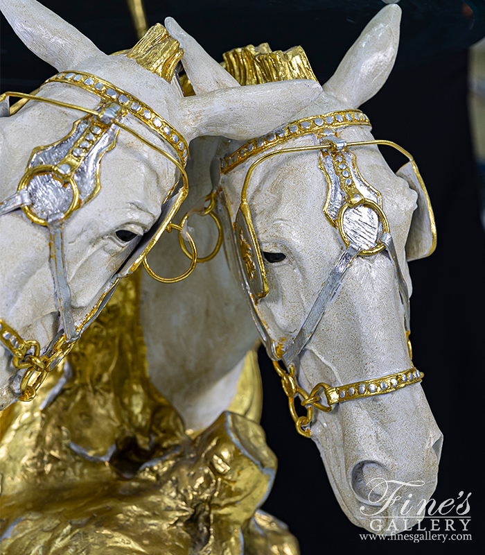 Bronze Tables  - Bronze Horse Heads Table - BT-171