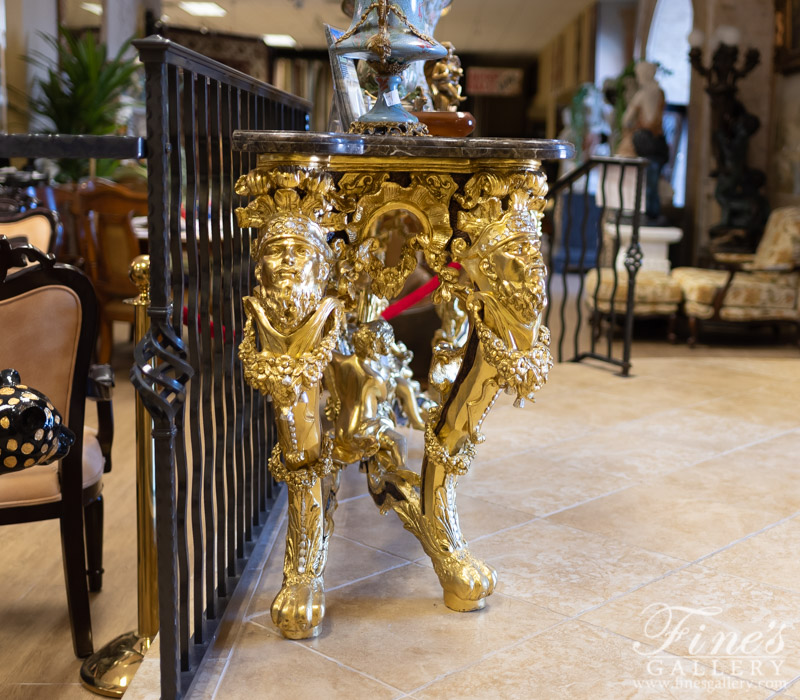 Bronze Tables  - 18K Gold Gild Bronze Table - BT-172