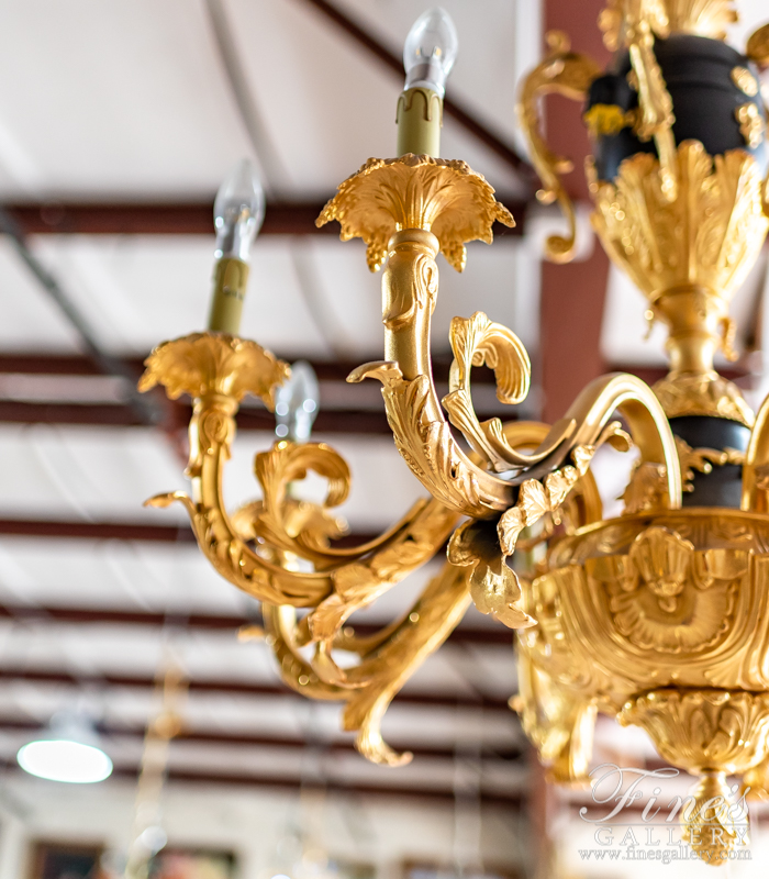 Lighting Chandeliers  - Ornate Gold Plated Chandelier - LC-159