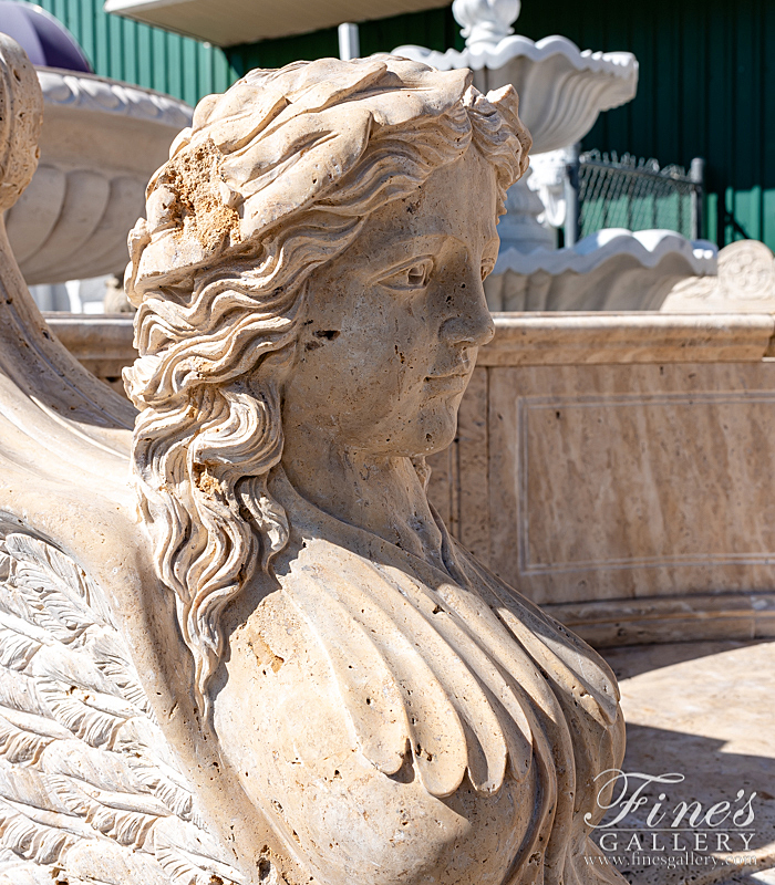 Marble Benches  - Extra Large Estate Bench In Natural Travertine - MBE-720