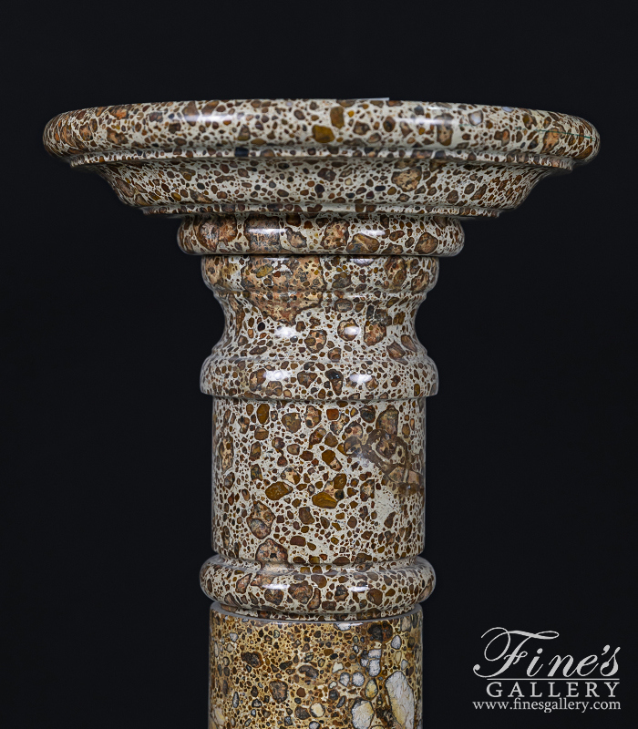 Marble Bases  - Speckled Brown Marble Base - MBS-125