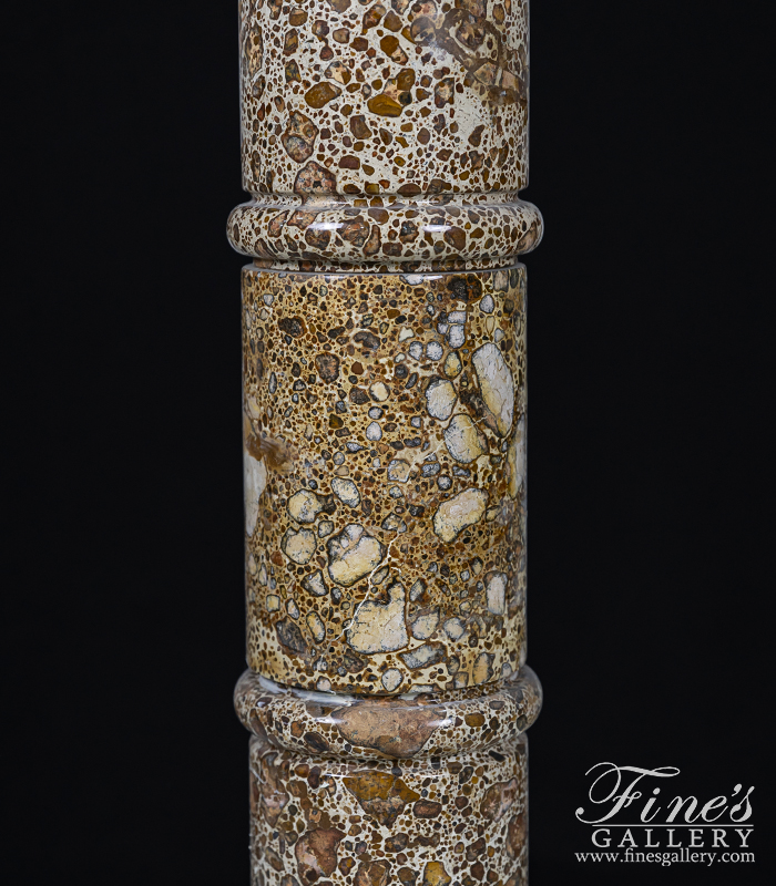 Marble Bases  - Speckled Brown Marble Base - MBS-125