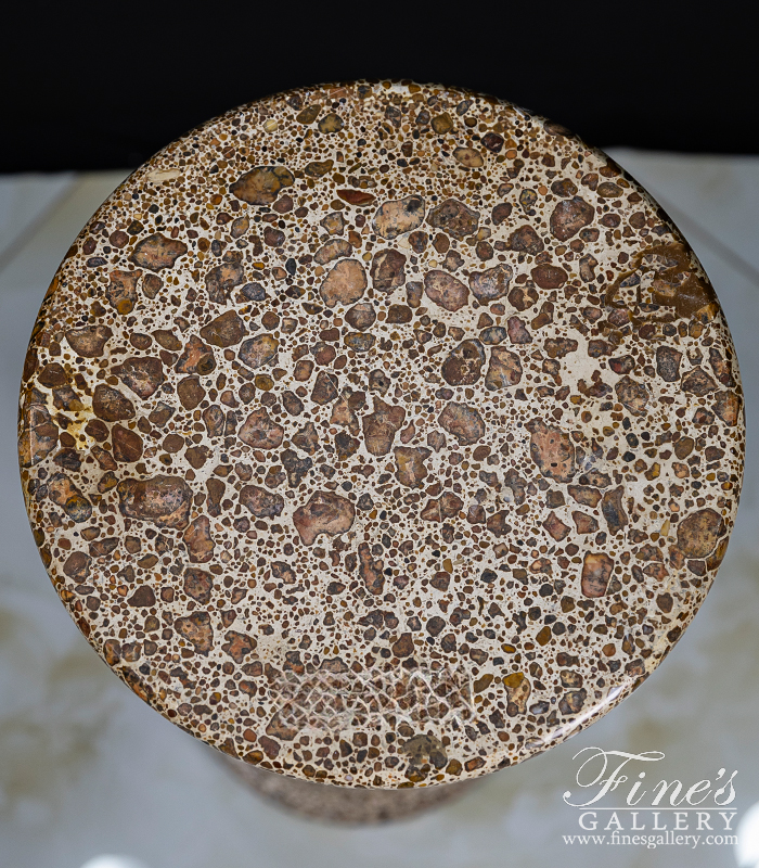 Marble Bases  - Speckled Brown Marble Base - MBS-125