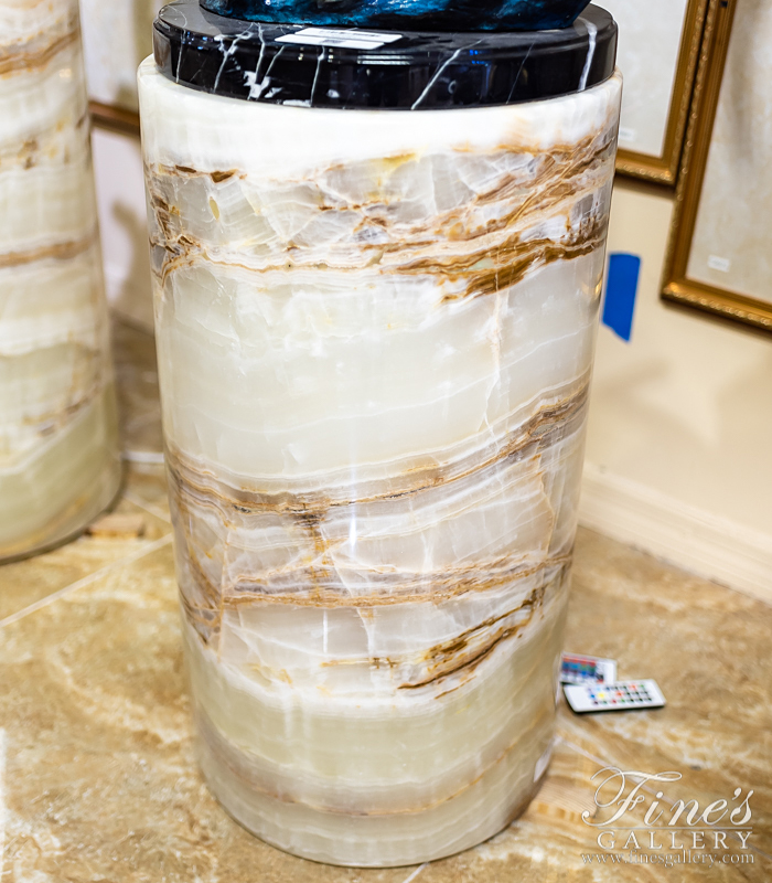 Marble Bases  - Translucent Onyx Pedestal - MBS-210