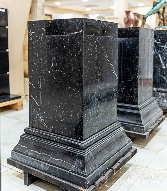 Marble Bases  - Polished Marquina Marble Bases - MBS-212