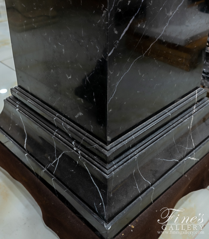 Marble Bases  - Polished Marquina Marble Bases - MBS-212