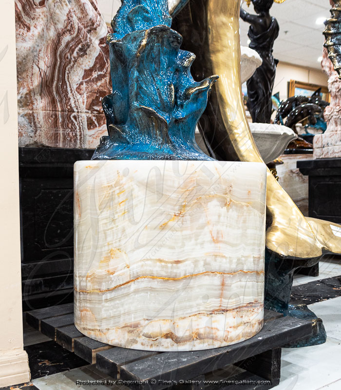 Marble Bases  - Translucent Onyx Pedestal - MBS-240