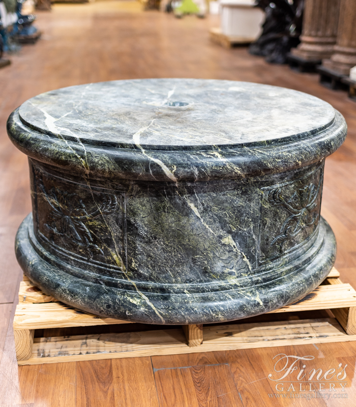 Marble Accessories  - Decorative Verde Green Marble Base - MBS-288