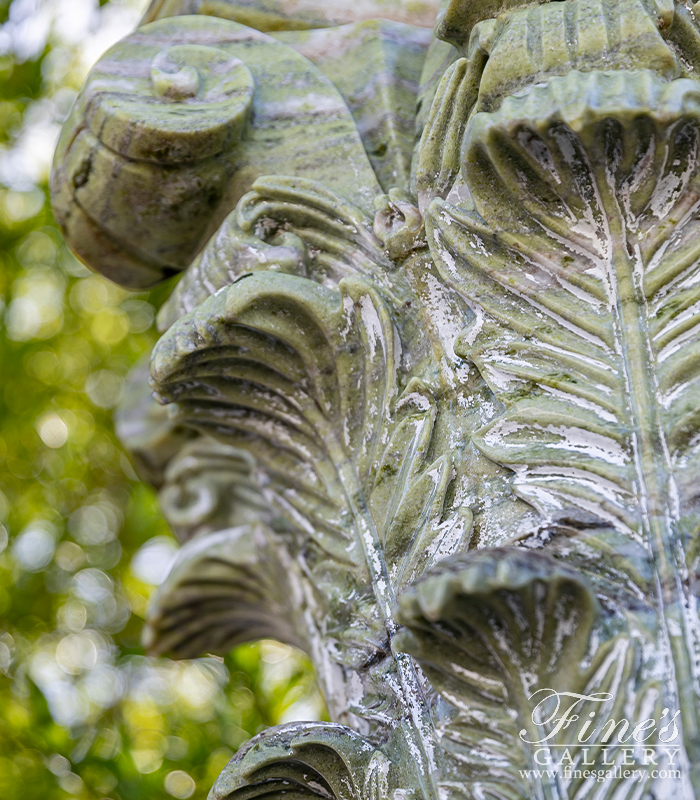 Marble Columns  - Green Marble Column Pair - MCOL-101