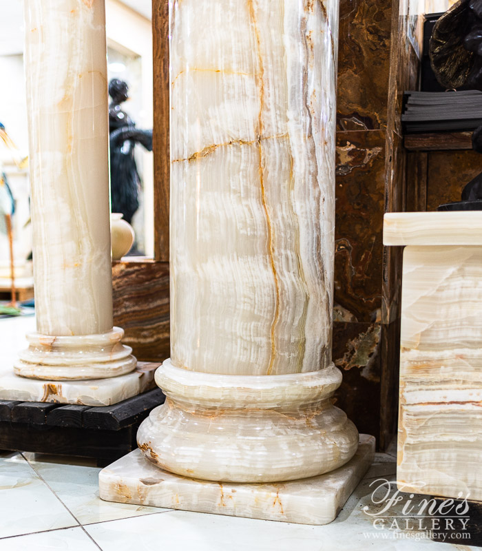 Marble Columns  - Tuscan Style Onyx Column - MCOL-319