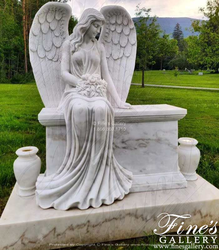 Search Result For Marble Memorials  - Beloved Angel Marble Monument - MEM-333